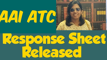 AAI ATC 2023 Response Sheet Released | #aaiatc #aaiatc2023