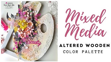 Altered Paint Palette  | Mixed Media Altered Art Tutorial for beginners | Altered Art Palette