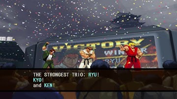 Capcom vs. SNK 2: Mark of the Millennium 2001 - Ryu/Kyo/Ken - Arcade Mode Playthrough