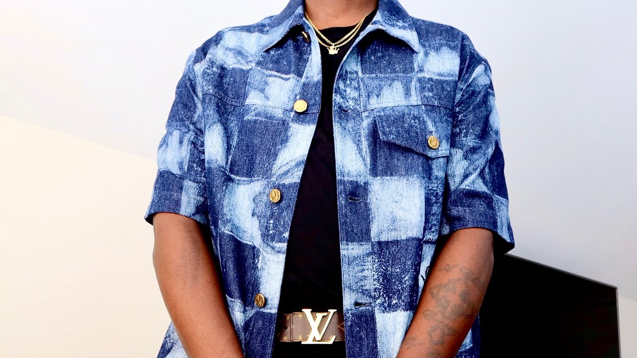 louis vuitton denim shirt