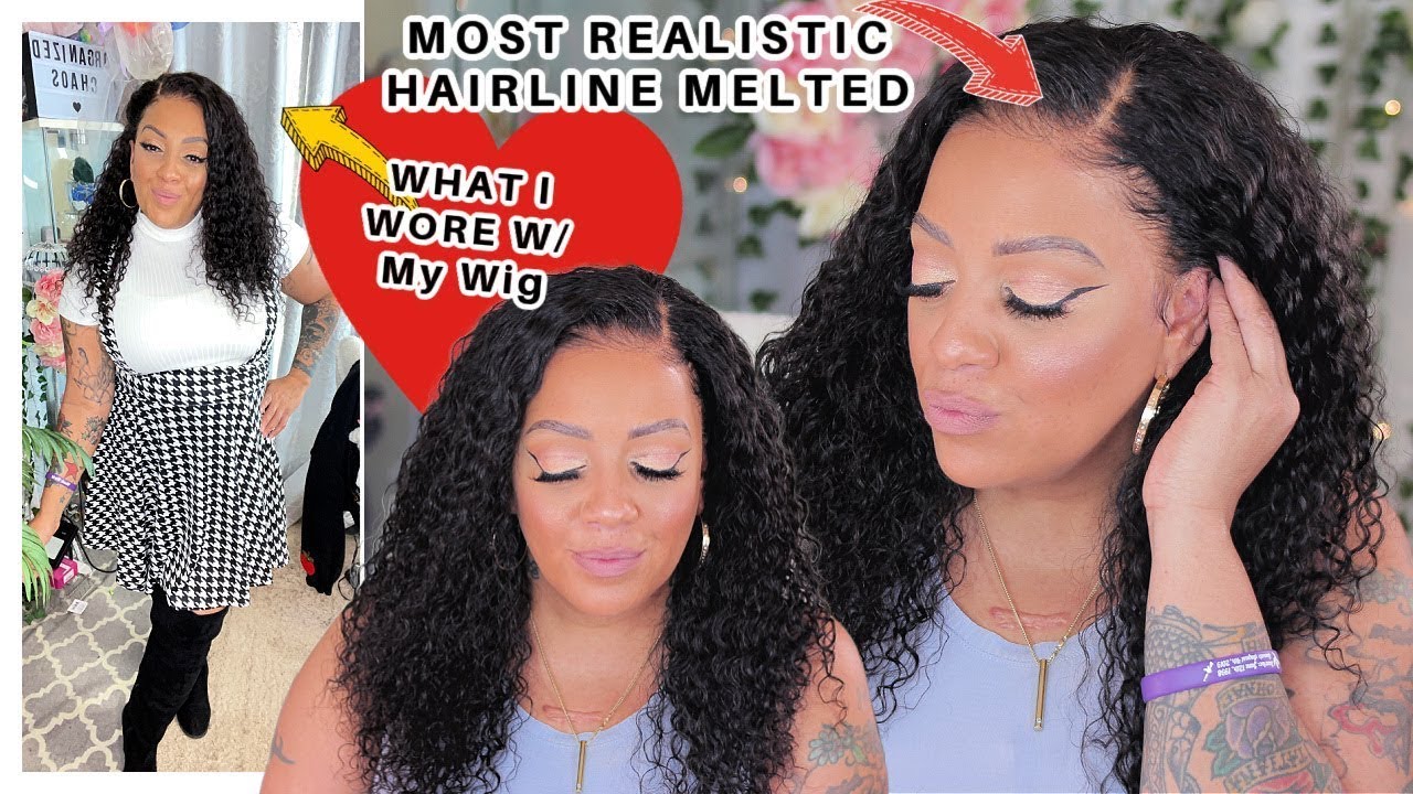 Natural Look REALISTIC Edegs EVER! Natural Curly Glueless Wig ...