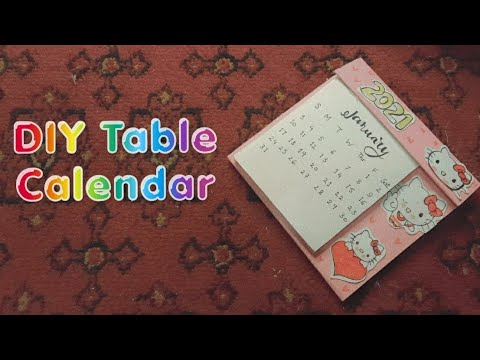 DIY Desk Calendar 🥰 |How to make a cute desk calendar| Paper Mini ...