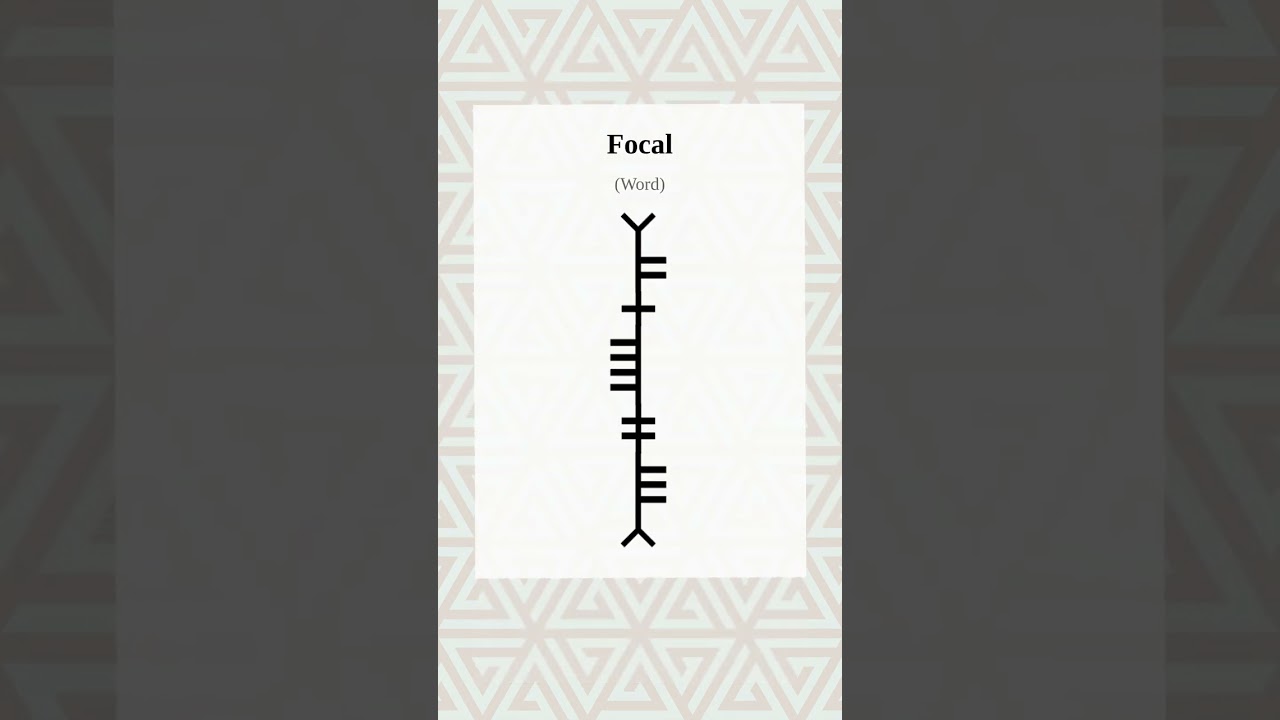 Ogham Word Of the Day focal-word