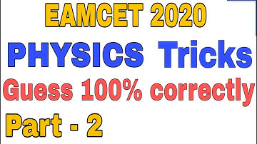 EAMCET Tricks and Cheat Codes||Guess Pucca Correctly