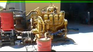 Test Run of rebuilt engine 3508 920Hp part 1