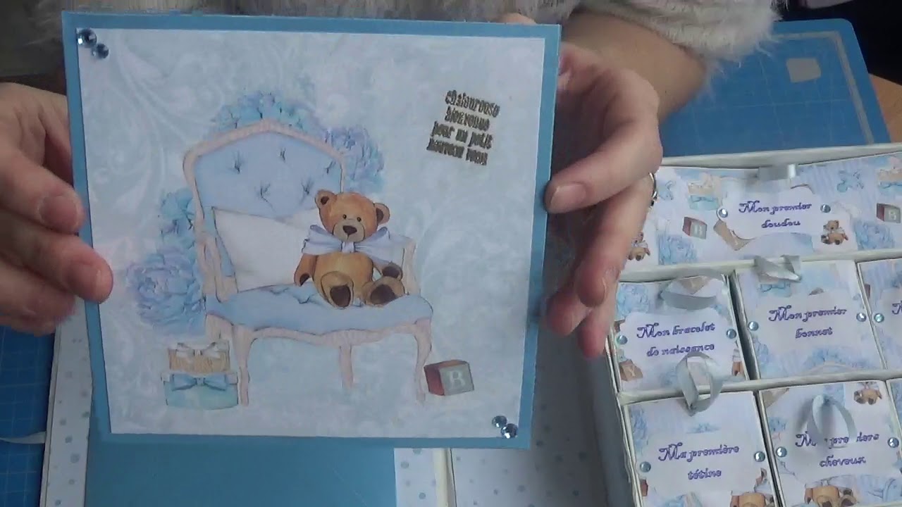 Présentation coffret de naissance garçon et mini album