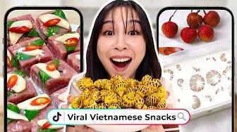 Trying VIRAL Vietnamese Snacks (Balut, Snails + Fermented Pork 😲)