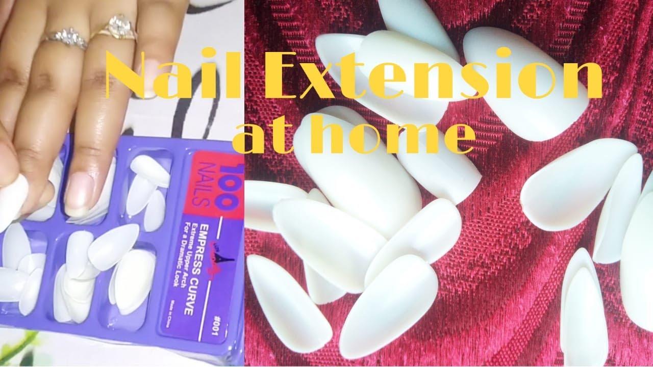 How to do artificial nails Extension nail shapping at home in bengali