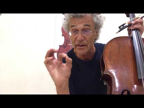 Thomas Demenga's 3-minute master class Nr.5 on upper half of the bow. Popper Etude Nr. 1