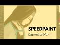 Catholic Art Speedpaint | Carmelite Nun in Prayer | Clip Studio Paint Process