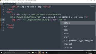 Img src , href , anchor tag in HTML  class 7