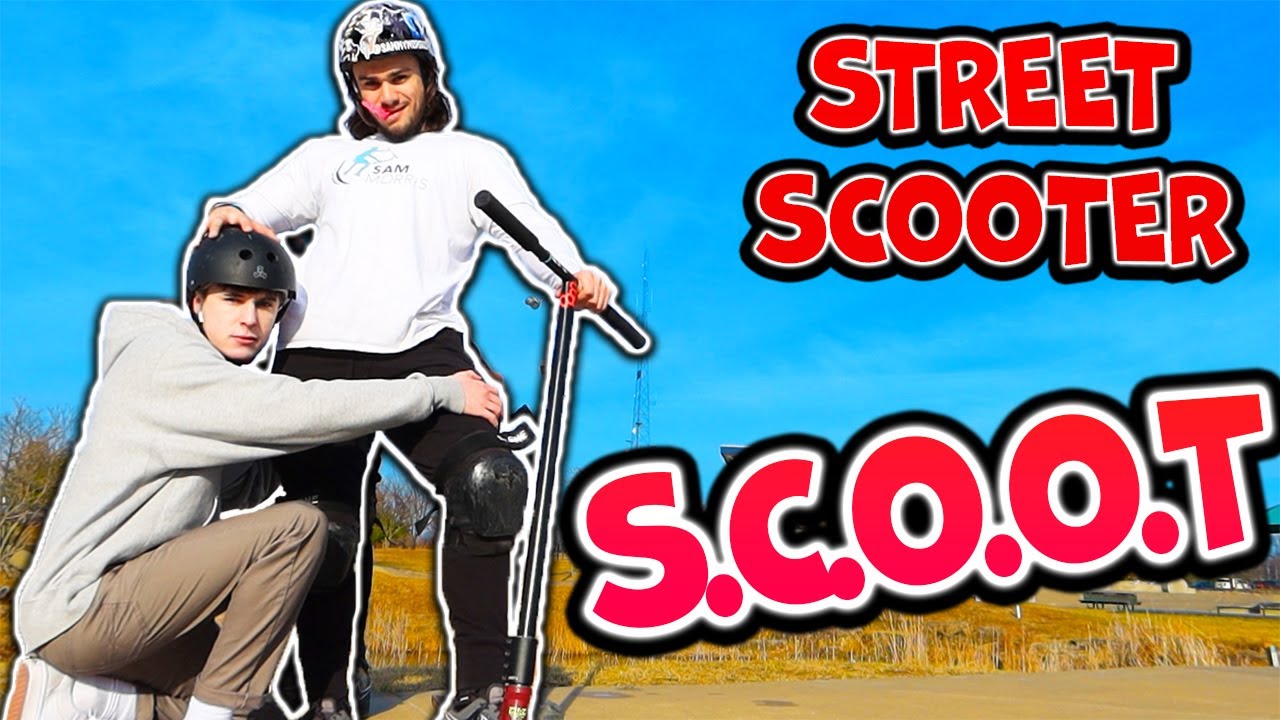 PARK RIDERS play SCOOT on a STREET SCOOTER! YouTube