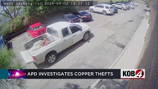 Albuquerque police investigate copper thefts