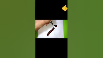 How to Draw a Diamond Pickaxe from Minecraft Way #draw #diamond  #pickaxe #minecraft