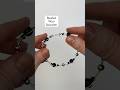 Simple beaded wire bracelet! Hook & loop clasp bangle cuff #bracelet #handmade #jewelry