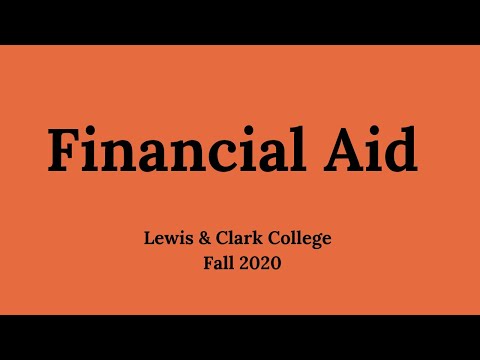 Financial Aid - Lewis & Clark College Fall 2020