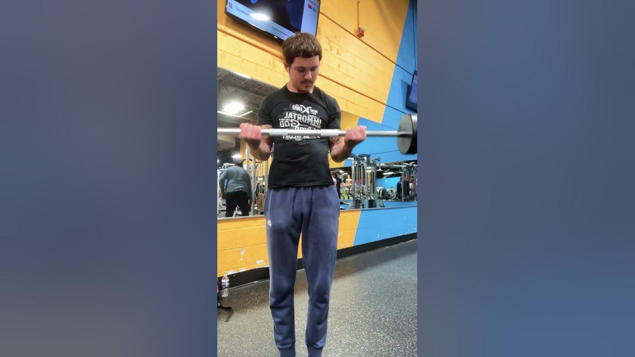 50LB Straight Bar Bicep Isolation🔥💪🏼 biceps gymmotivation YouTube
