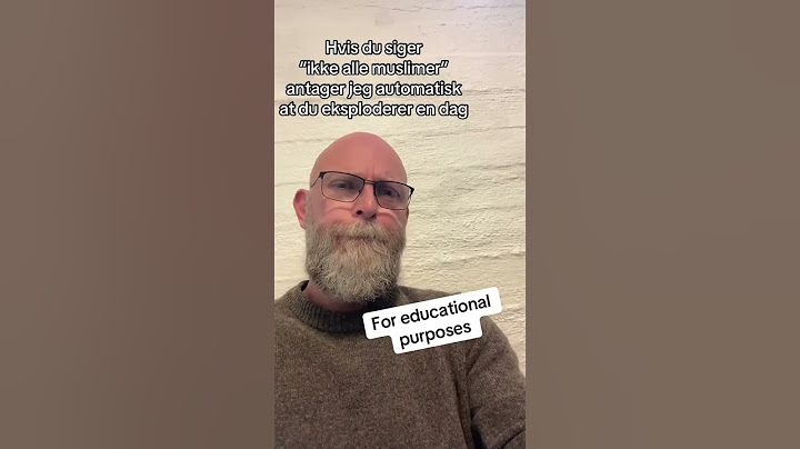 Hvis du siger ikke alle ..