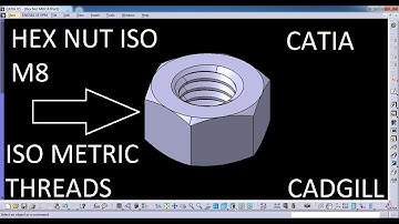 ISO M8 Hex Nut CATIA Video Tutorial