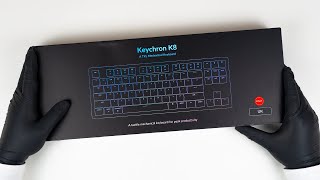 Keychron K8 Tenkeyless Wireless Mechanical Keyboard Unboxing - Asmr