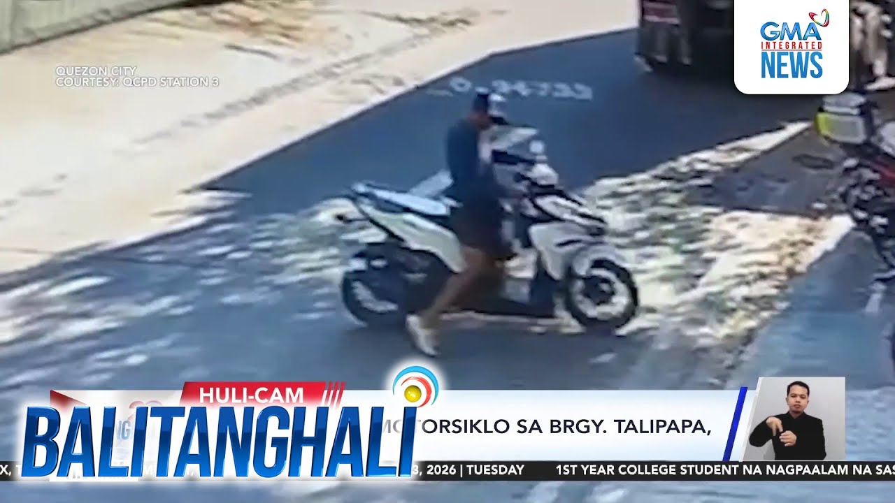 Nakaparadang motorsiklo sa Brgy. Talipapa, tinangay | Balitanghali