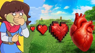 Minecraft But There's Realistic Hearts