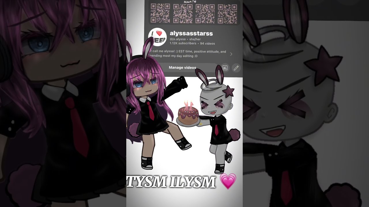 TYSM GUYS ILYSM Gacha Edit Drawing Tysm Tysmfor1k Shorts Fyp