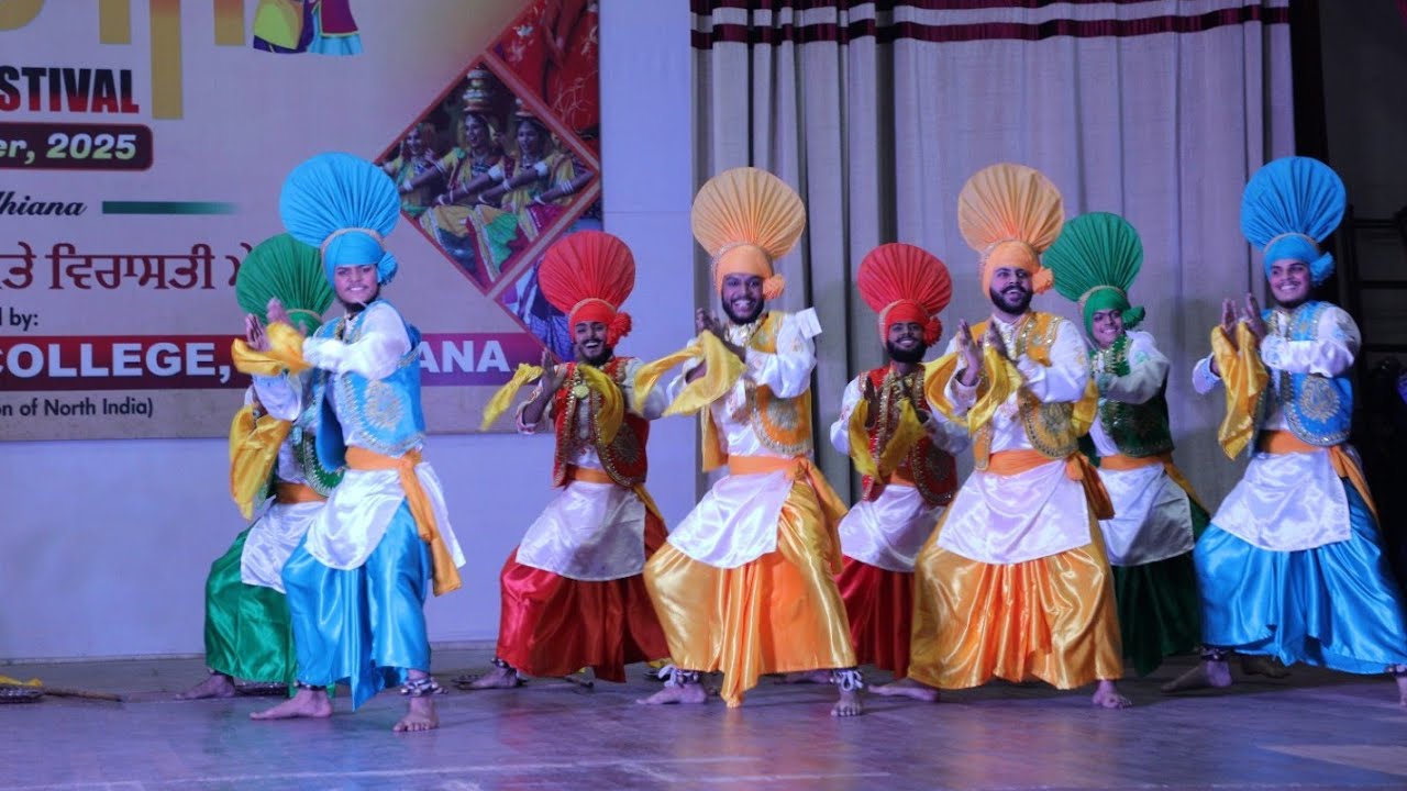 ARYA COLLEGE BHANGRA🥈| YOUTH FESTIVAL 2025 | AT SCD COLLEGE LUDHIANA. #Raviustaadji 