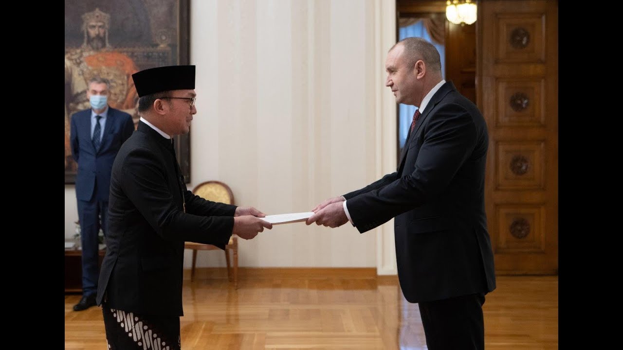 Indonesian Ambassador presented Letter of Credentials to The President of Bulgaria, 19 January 2021