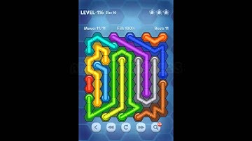 Pipe Lines: Hexa - Size 10 Mania Level 111-120 Solution