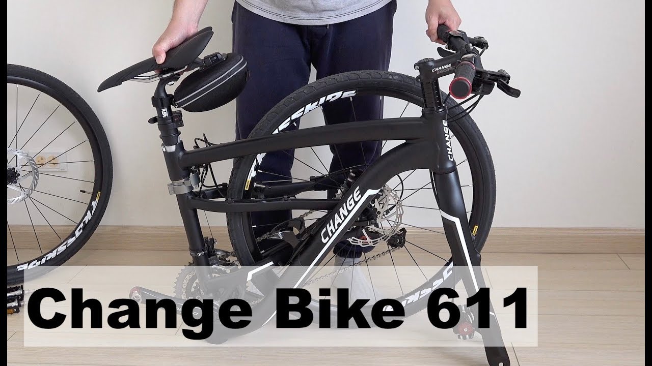 Flatbike Change Bike 611 Rugged Foldable Hybrid Bike How to Fold and