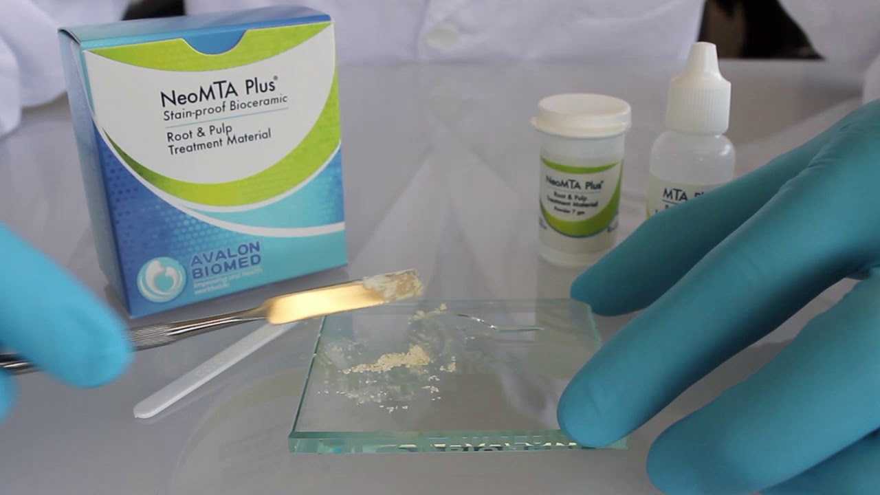 Neomta Avalon Biomed NeoMTA Plus Mixing - YouTube