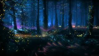 Magical Forest Music + Beautiful Flower Forest Space | Relax, Rest & Enjoy a Good Night's Sleep 😴