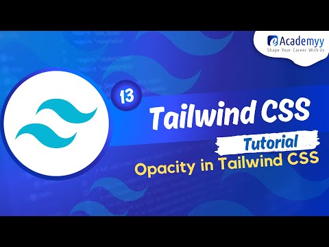 Tailwind CSS Tutorial #13 - Tailwind CSS Opacity Effect