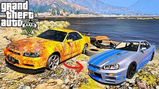 GTA V MOD GTR R34 2002 ซ่อมซากรถให้เป็นรถ Paul Walker #136