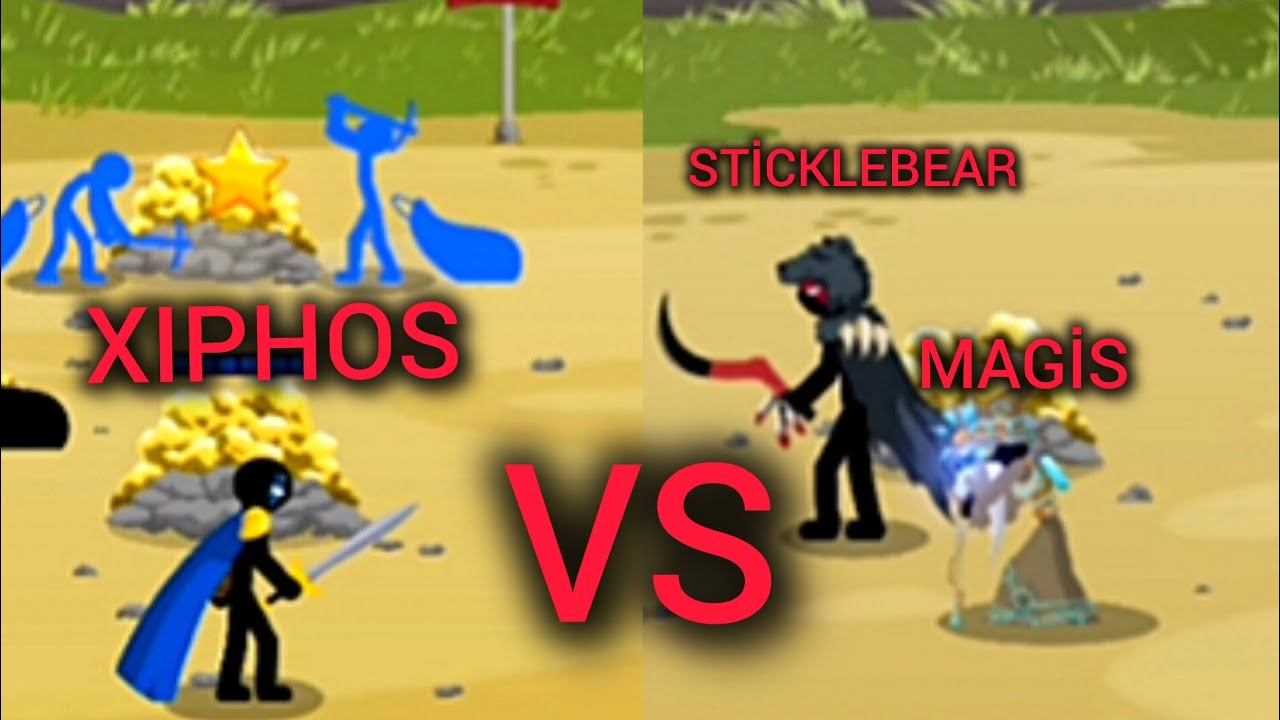 XIPHOS VS STİCKLEBEAR,MAGİS BÜYÜK KAPIŞMA - YouTube