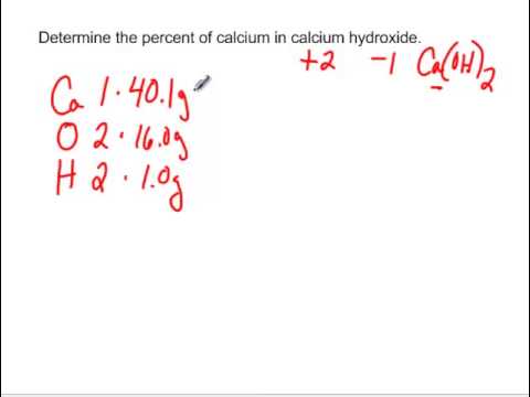 Percent Of Calcium In Calcium Hydroxide Youtube Percent Of Calcium In Calcium Hydroxide Youtube