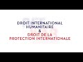 Droit international humanitaire  droit de la protection internationale