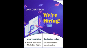 We are Hiring Marketing, Web Developer & App Team #imwell #web #drshashikant #medicalyoga #IMCLINIC