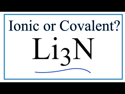 Video: Nitritul de aluminiu este ionic sau covalent?