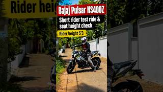 #bajaj #pulsar #ns400z short rider test ride with U turns