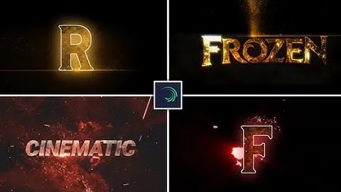 Cinematic title intro video editing in Alight Motion kinemastar preset intro video editing
