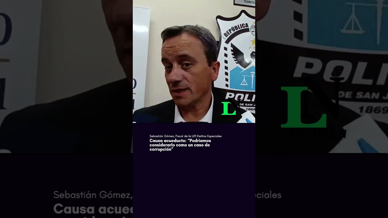 Causa acueducto: “Podriamos considerarlo como un caso de corrupción”