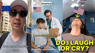American reacts to America VS European Healthcare TikToks (American SHOCKED by free healthcare)