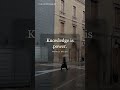 Knowledge Is Power | Francis Bacon #Shorts #wisdom