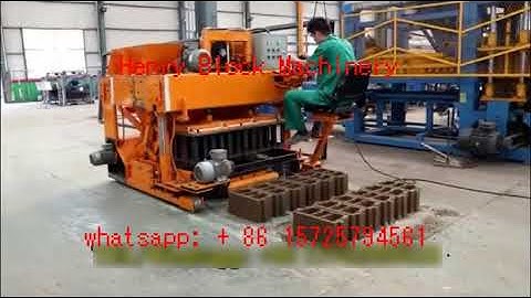 QTM6 -25  mobile egg lay concrete block making machine