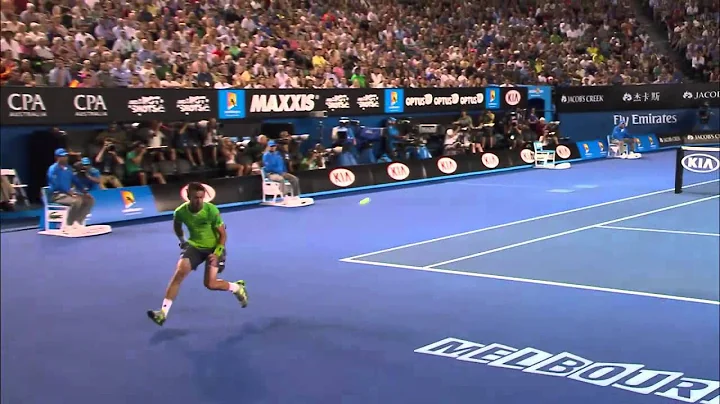 Nadal v Smyczek sensational rally - Australian Open
