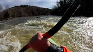 Flint River -  Yellow Jacket Shoals   12-23-2020 Whitewater Kayaking