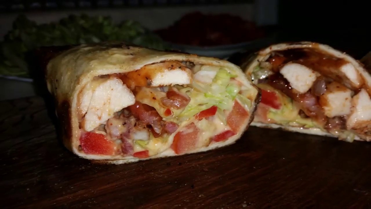 Chicken wraps made on our BBQ PLANCHA YouTube