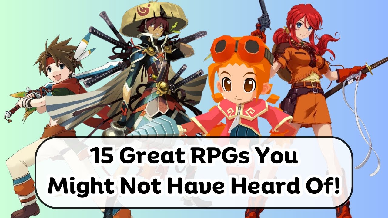 15 Great RPGs You Might Not Have Heard Of! - YouTube